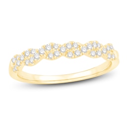 Diamond Anniversary Ring 1/4 ct tw Round 14K Yellow Gold