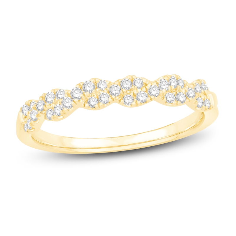 Main Image 1 of Diamond Anniversary Ring 1/4 ct tw Round 14K Yellow Gold