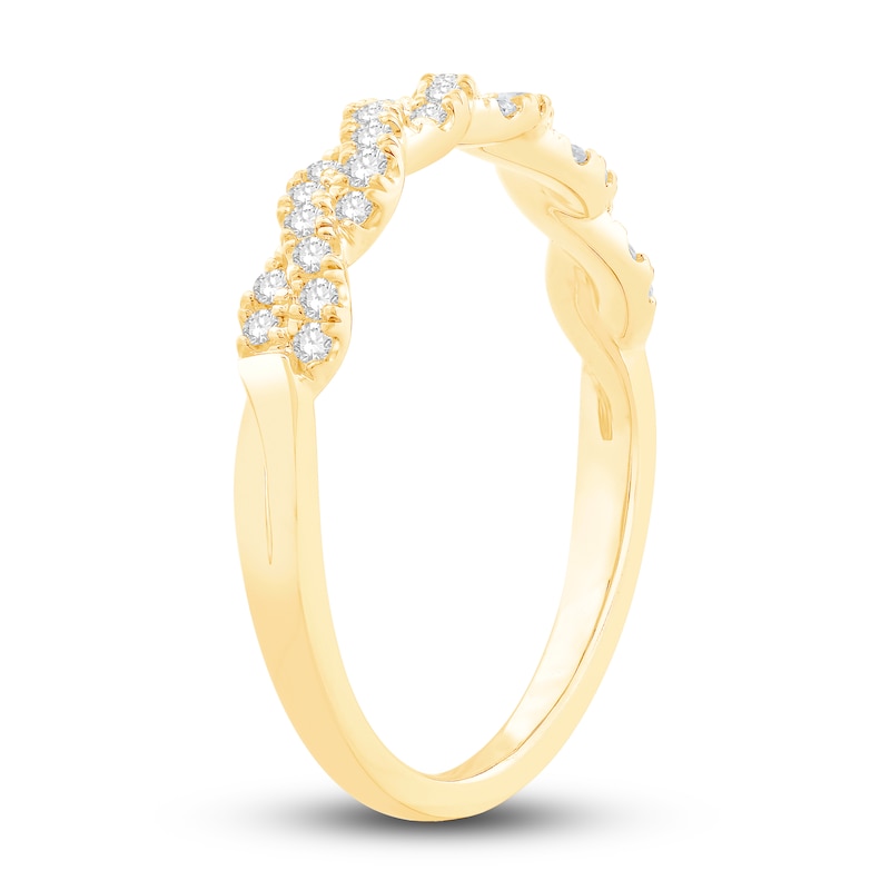 Main Image 2 of Diamond Anniversary Ring 1/4 ct tw Round 14K Yellow Gold