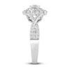 Thumbnail Image 2 of Diamond Engagement Ring 1-1/4 ct tw Princess/Round 14K White Gold