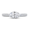 Thumbnail Image 3 of Diamond Engagement Ring 1-1/5 ct tw Marquise/Round 14K White Gold