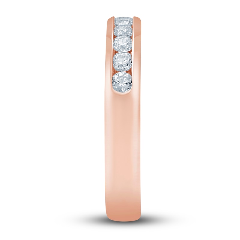 Main Image 2 of Diamond Anniversary Band 1/2 ct tw Round 14K Rose Gold (SI/2)