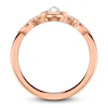 Thumbnail Image 2 of ArtCarved Rose-Cut Diamond Engagement Ring 1/2 ct tw 14K Rose Gold