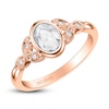 Thumbnail Image 3 of ArtCarved Rose-Cut Diamond Engagement Ring 1/2 ct tw 14K Rose Gold