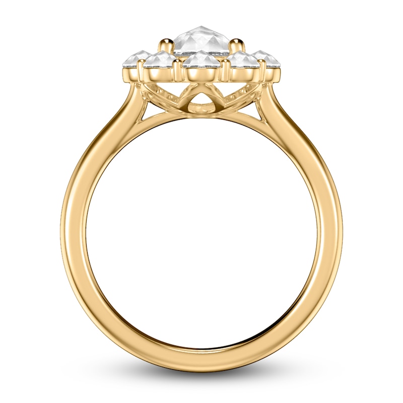 ArtCarved Rose-Cut Diamond Engagement Ring 1 ct tw 14K Yellow Gold