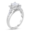 Thumbnail Image 2 of Diamond Engagement Ring 1-1/2 ct tw Cushion/Round/Baguette 14K White Gold