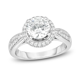 Diamond Engagement Ring 2 ct tw Round 14K White Gold