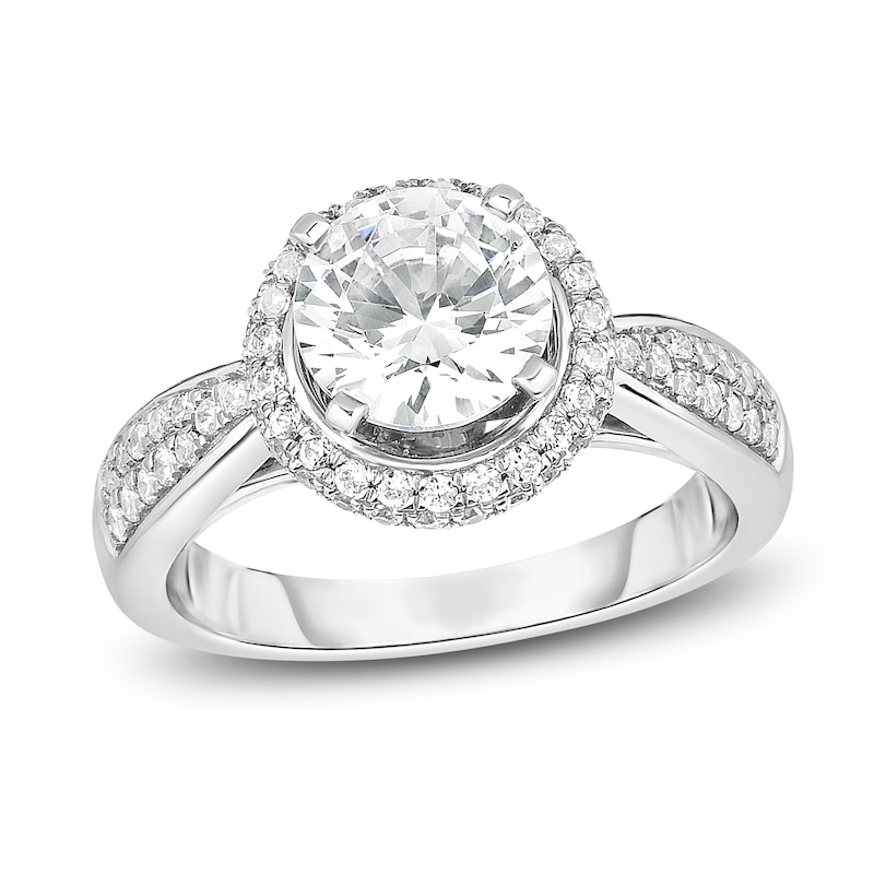 Main Image 1 of Diamond Engagement Ring 2 ct tw Round 14K White Gold