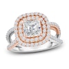 Thumbnail Image 1 of Diamond Engagement Ring 2 ct tw Princess/Round 14K Two-Tone Gold