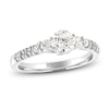 Thumbnail Image 1 of Diamond Engagement Ring 1 ct tw Round/Princess 14K White Gold