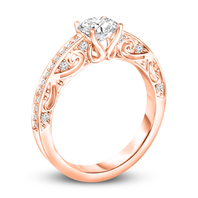 Main Image 2 of Diamond Engagement Ring 1 ct tw Round 14K Rose Gold