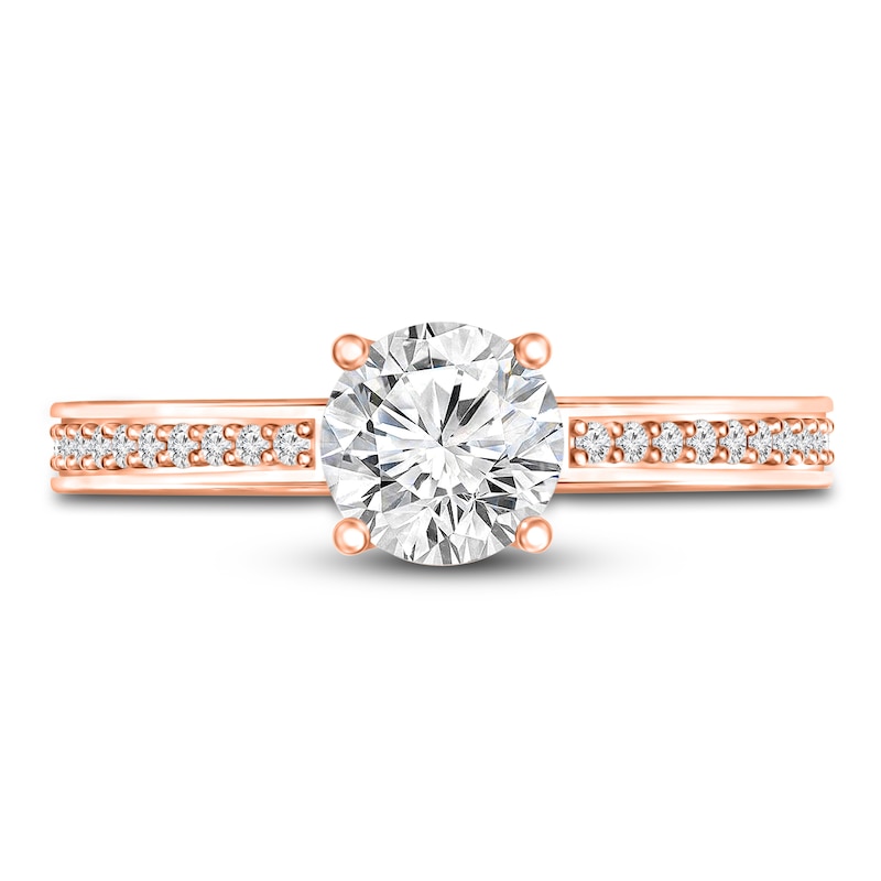 Main Image 3 of Diamond Engagement Ring 1 ct tw Round 14K Rose Gold