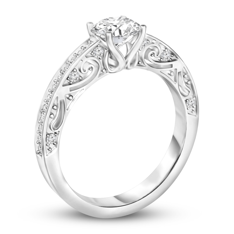 Main Image 2 of Diamond Engagement Ring 1 ct tw Round 14K White Gold