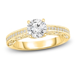 Diamond Engagement Ring 1 ct tw Round 14K Yellow Gold