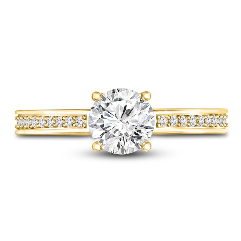 Main Image 3 of Diamond Engagement Ring 1 ct tw Round 14K Yellow Gold