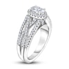 Thumbnail Image 2 of Diamond Engagement Ring 1-1/2 ct tw Oval/Round 14K White Gold