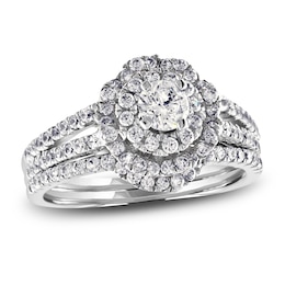 Diamond Bridal Set 1 ct tw Round 14K White Gold