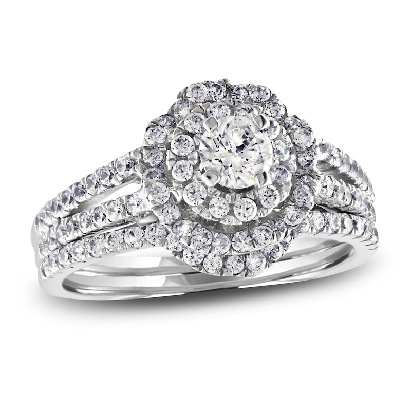 Main Image 1 of Diamond Bridal Set 1 ct tw Round 14K White Gold