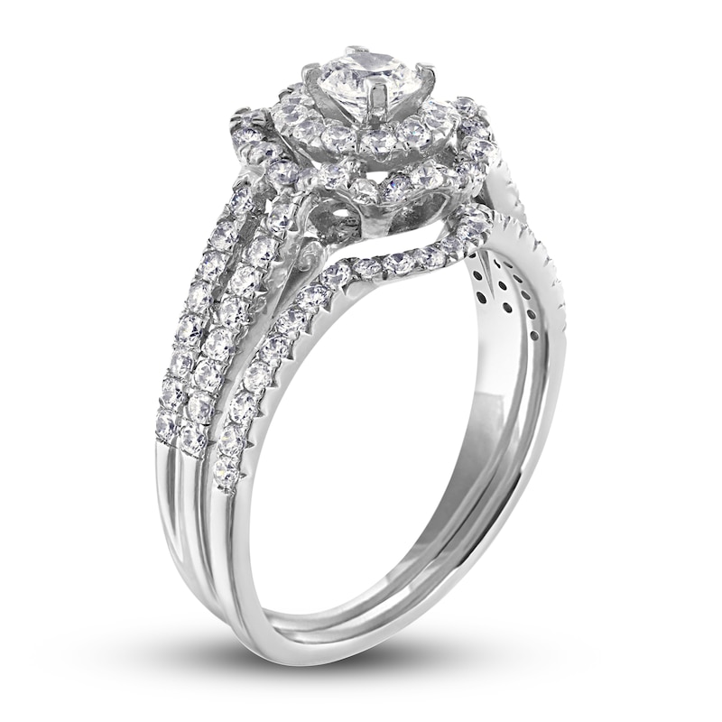 Main Image 2 of Diamond Bridal Set 1 ct tw Round 14K White Gold