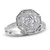 Thumbnail Image 1 of Diamond Engagement Ring 1 ct tw Baguette/Princess 14K White Gold