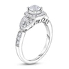 Thumbnail Image 2 of Diamond Engagement Ring 3/4 ct tw Baguette/Round 14K White Gold