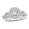 Thumbnail Image 1 of Diamond Engagement Ring 1 ct tw Pear/Round 14K White Gold