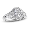 Thumbnail Image 1 of Diamond Engagement Ring 1 ct tw Baguette/Princess 14K White Gold