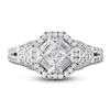 Thumbnail Image 3 of Diamond Engagement Ring 1 ct tw Baguette/Princess 14K White Gold