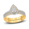 Thumbnail Image 1 of Diamond Bridal Set 1/2 ct tw Round 14K Yellow Gold