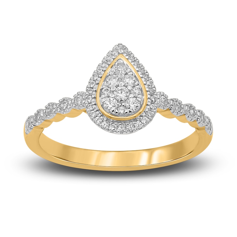 Main Image 2 of Diamond Bridal Set 1/2 ct tw Round 14K Yellow Gold