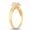 Thumbnail Image 2 of Diamond Halo Ring 3/8 ct tw Princess/Round 14K Yellow Gold