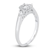 Thumbnail Image 2 of Diamond 3-Stone Ring 3/8 ct tw Oval/Round 14K White Gold