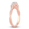 Thumbnail Image 2 of Diamond Halo Ring 3/8 ct tw Round 14K Rose Gold