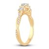 Thumbnail Image 2 of Diamond Halo Ring 3/8 ct tw Round 14K Yellow Gold