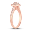 Thumbnail Image 2 of Diamond Heart Ring 3/8 ct tw Round 14K Rose Gold