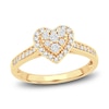 Thumbnail Image 1 of Diamond Heart Ring 3/8 ct tw Round 14K Yellow Gold