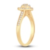 Thumbnail Image 2 of Diamond Heart Ring 3/8 ct tw Round 14K Yellow Gold