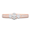 Thumbnail Image 3 of Diamond Oval Cluster Ring 3/4 ct tw Oval/Round 14K Rose Gold