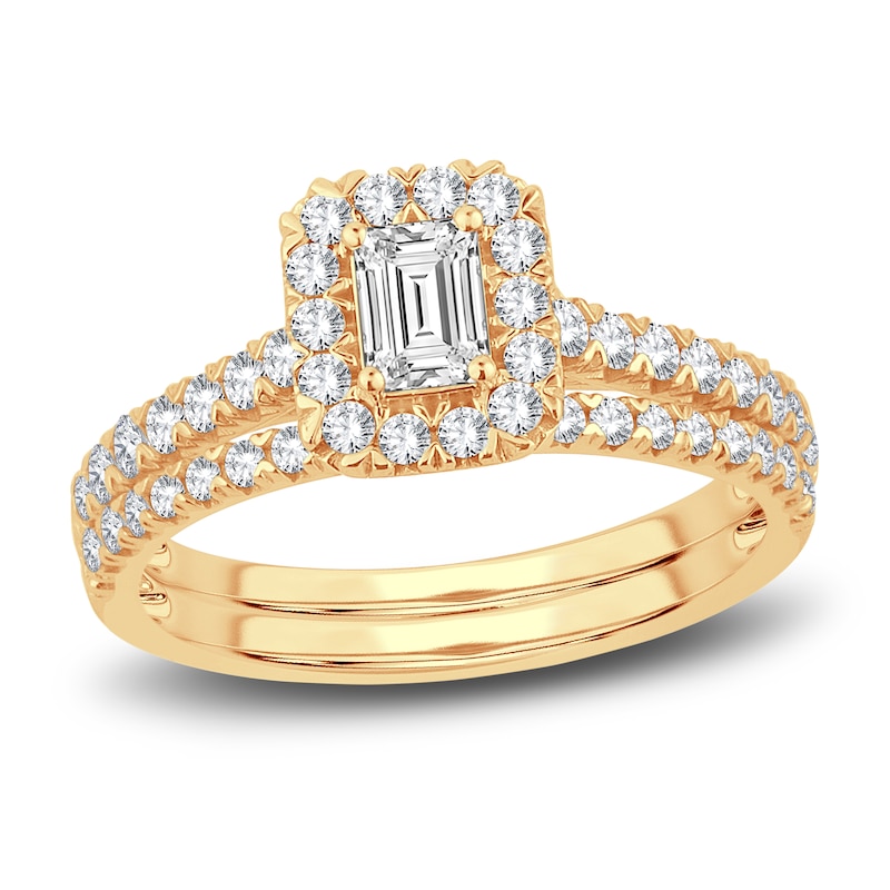 Main Image 1 of Diamond Bridal Set 1 ct tw Round 14K Yellow Gold