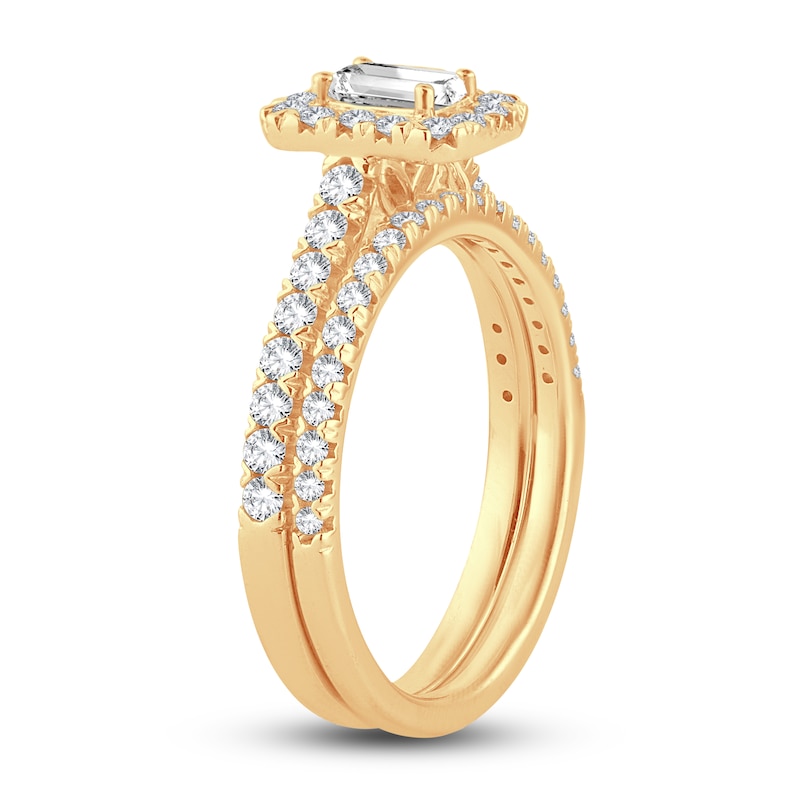 Main Image 2 of Diamond Bridal Set 1 ct tw Round 14K Yellow Gold