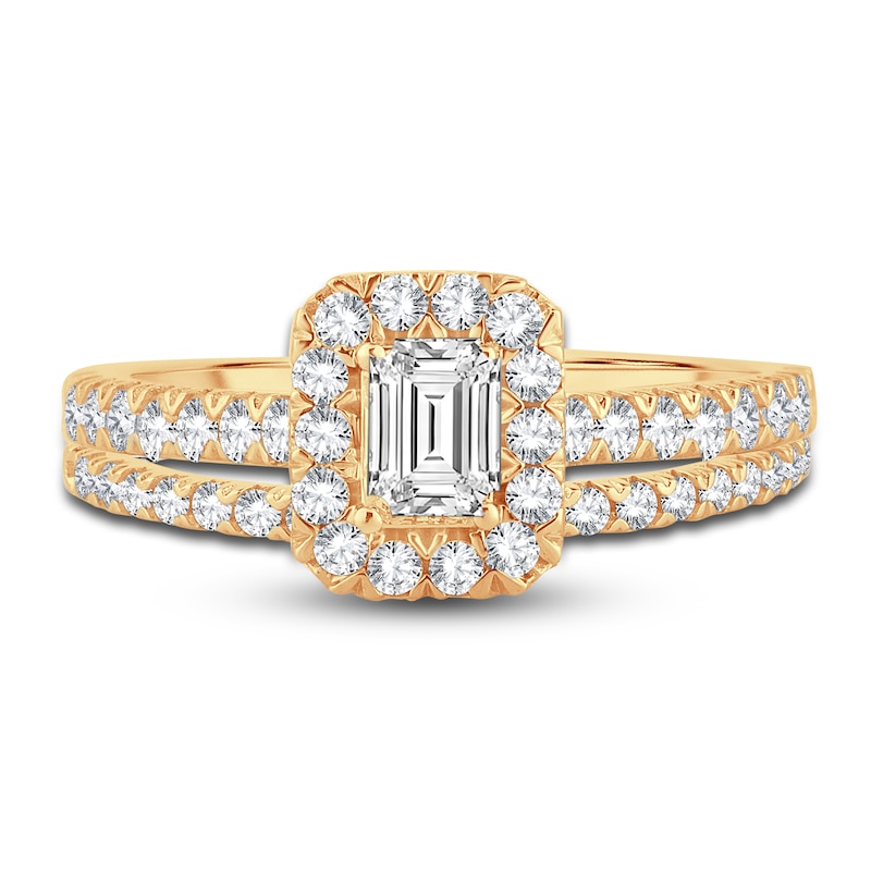 Main Image 3 of Diamond Bridal Set 1 ct tw Round 14K Yellow Gold