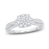 Thumbnail Image 1 of Diamond Engagement Ring 1/2 ct tw Round 14K White Gold