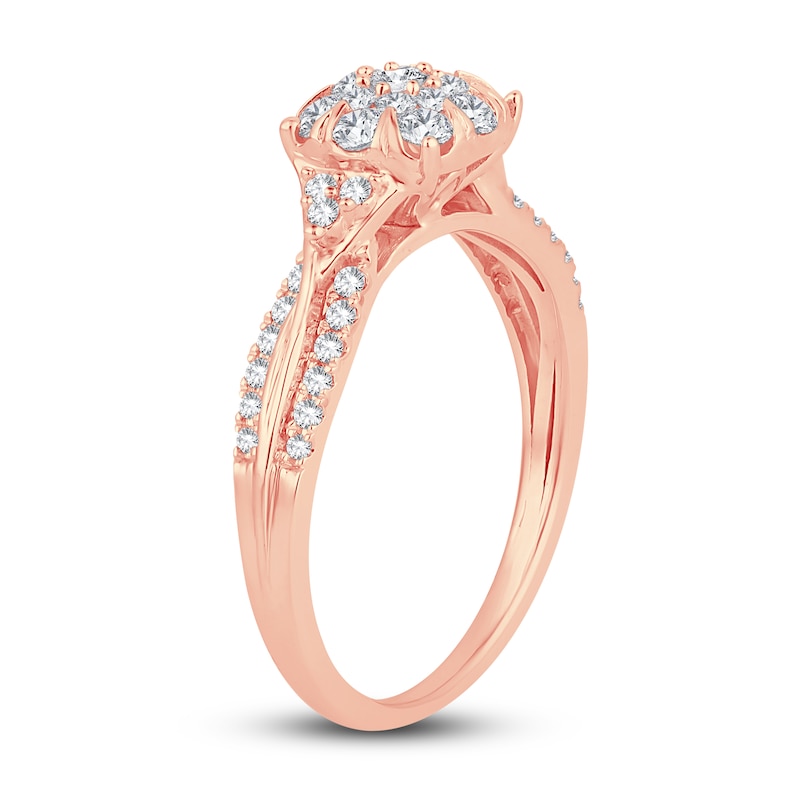 Diamond Ring 1/2 ct tw Round 14K Rose Gold | Jared