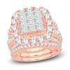 Thumbnail Image 1 of Diamond Ring 4 ct tw Princess/Round 14K Rose Gold