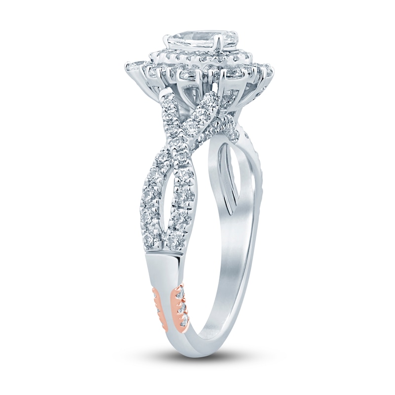 Main Image 2 of Pnina Tornai Diamond Engagement Ring 1-3/8 ct tw Pear/Round 14K White Gold