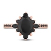 Thumbnail Image 3 of Pnina Tornai Black Diamond Engagement Ring 3 ct tw Oval/Round /Marquise 14K Rose Gold