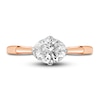 Thumbnail Image 2 of Diamond Solitaire Plus Ring 1 ct tw Oval 14K Rose Gold