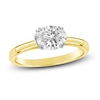 Thumbnail Image 1 of Diamond Solitaire Plus Ring 1 ct tw Oval 14K Yellow Gold (I2/I)