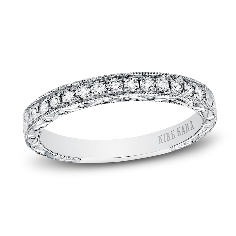 Main Image 1 of Kirk Kara Diamond Wedding Band 1/5 ct tw Round 14K White Gold