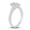 Thumbnail Image 2 of Diamond Engagement Ring 1/2 ct tw Pear/Round 14K White Gold